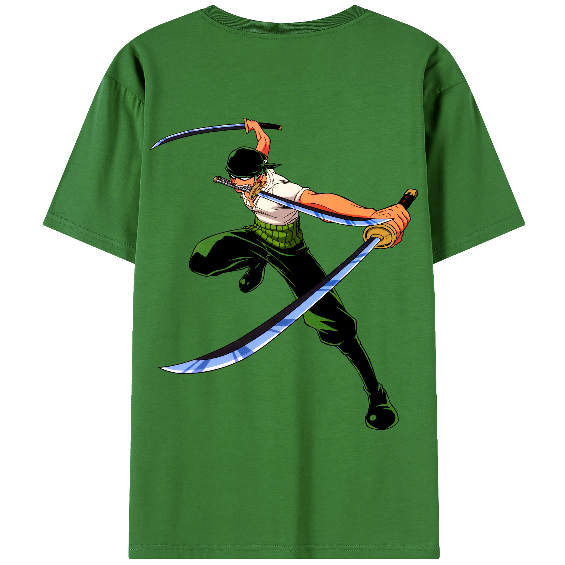 ワンピース ロロノア・ゾロ ONE PIECE Roronoa Zoro レディース半袖Tシャツ(バックプリント)